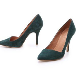 Madewell Green Suede Mira Heel